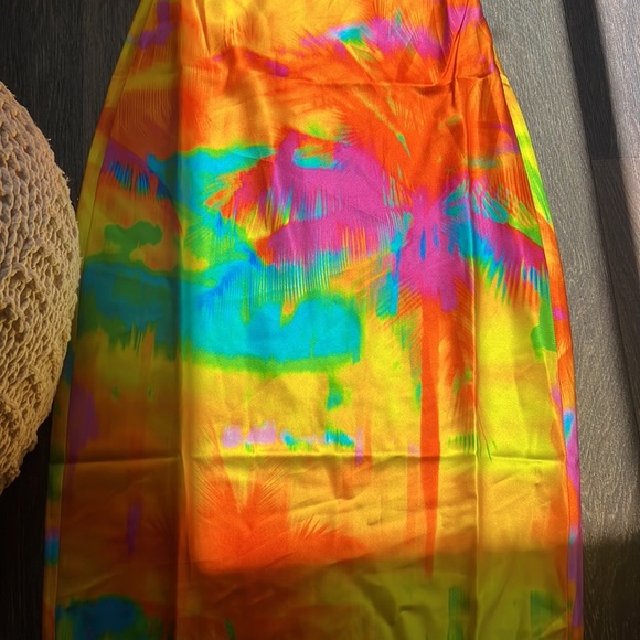 CERITH SILK STRAPLESS MIDI DRESS - Picture 4 of 8